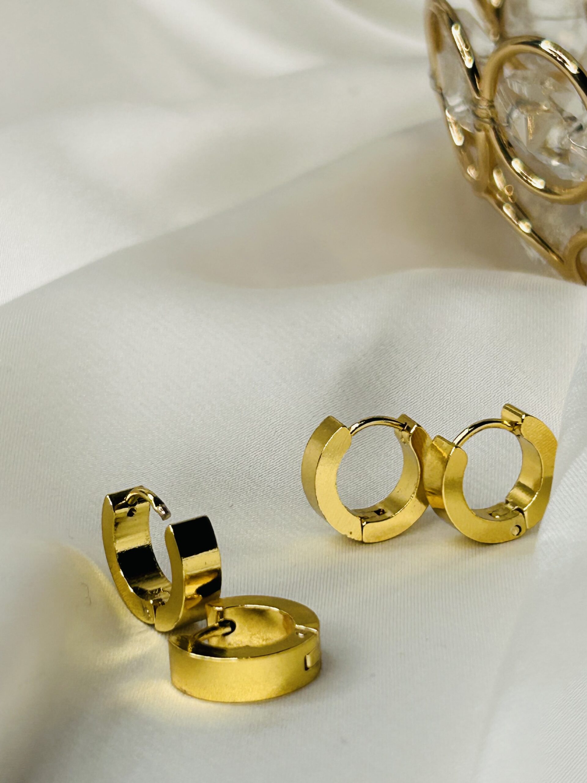 Gold Zircon Earrings