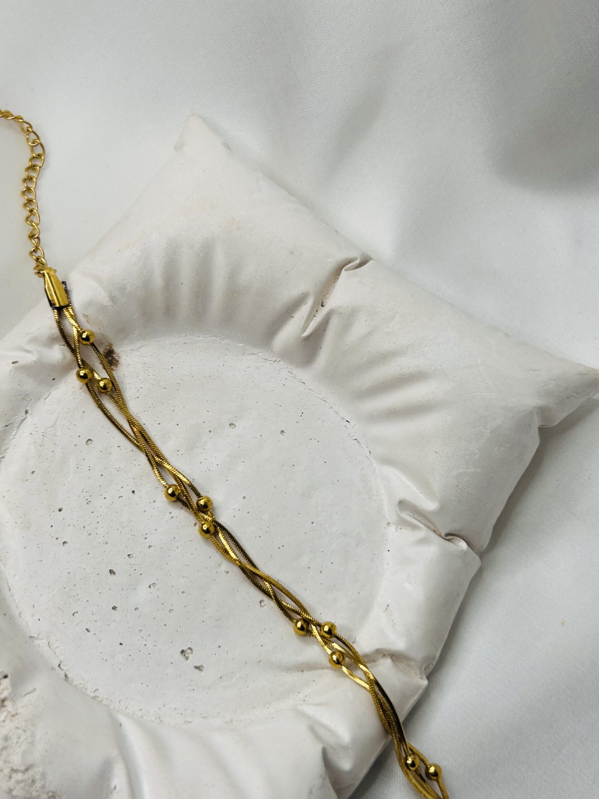 Gold multi layered Anti Tarnish Bracelet