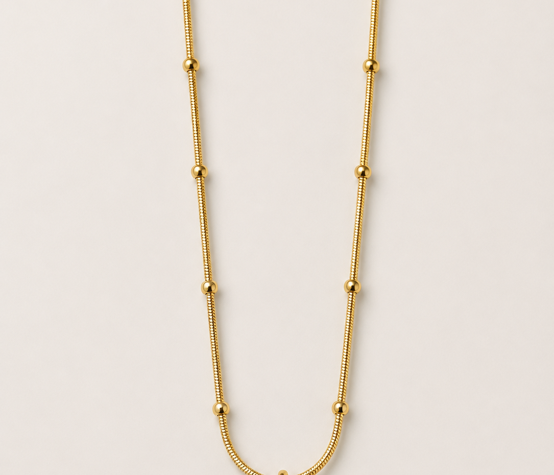 Golden Rosette Necklace
