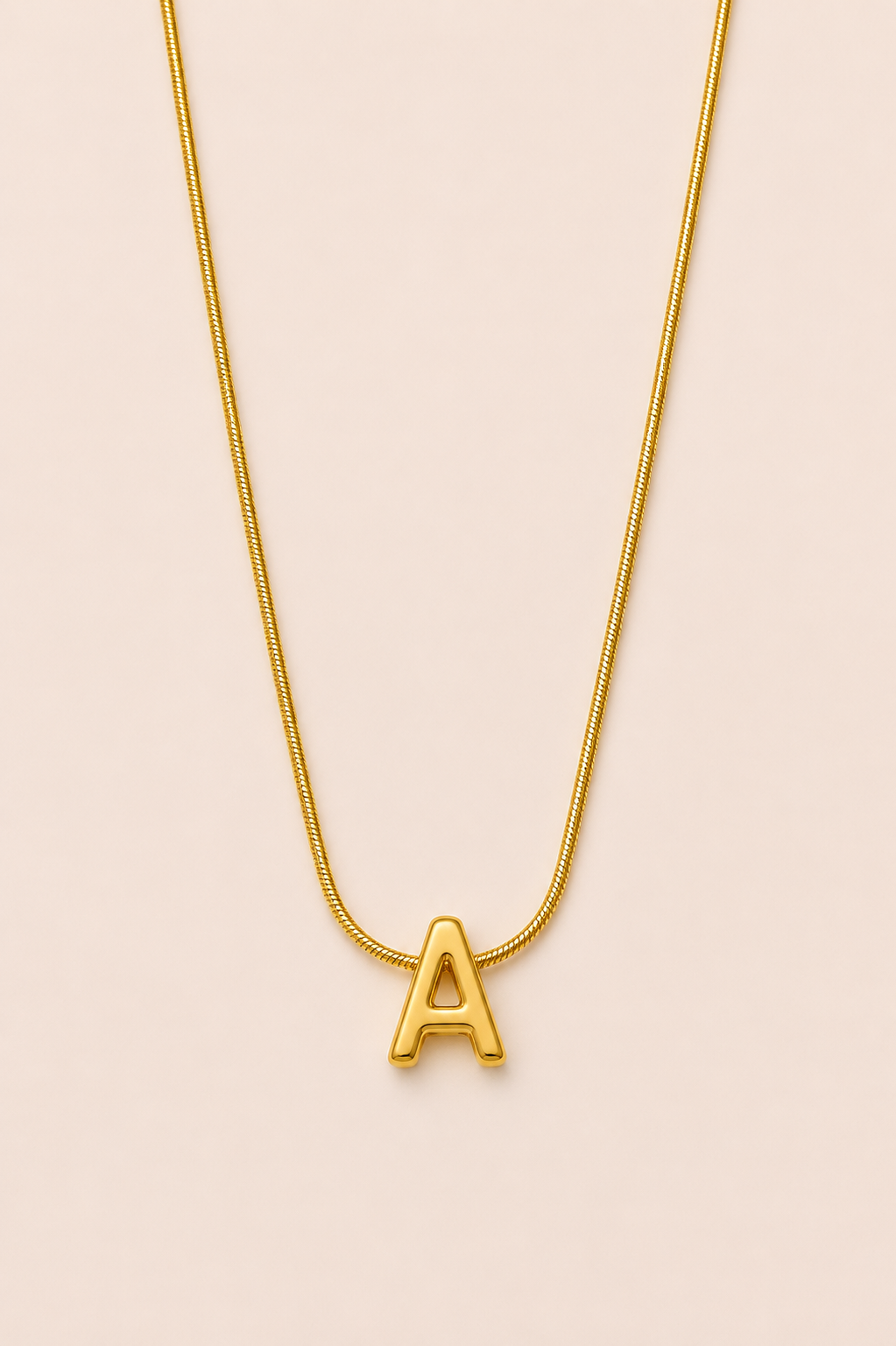 Initial Letter Necklace (M, R, A, F, S, etc.)