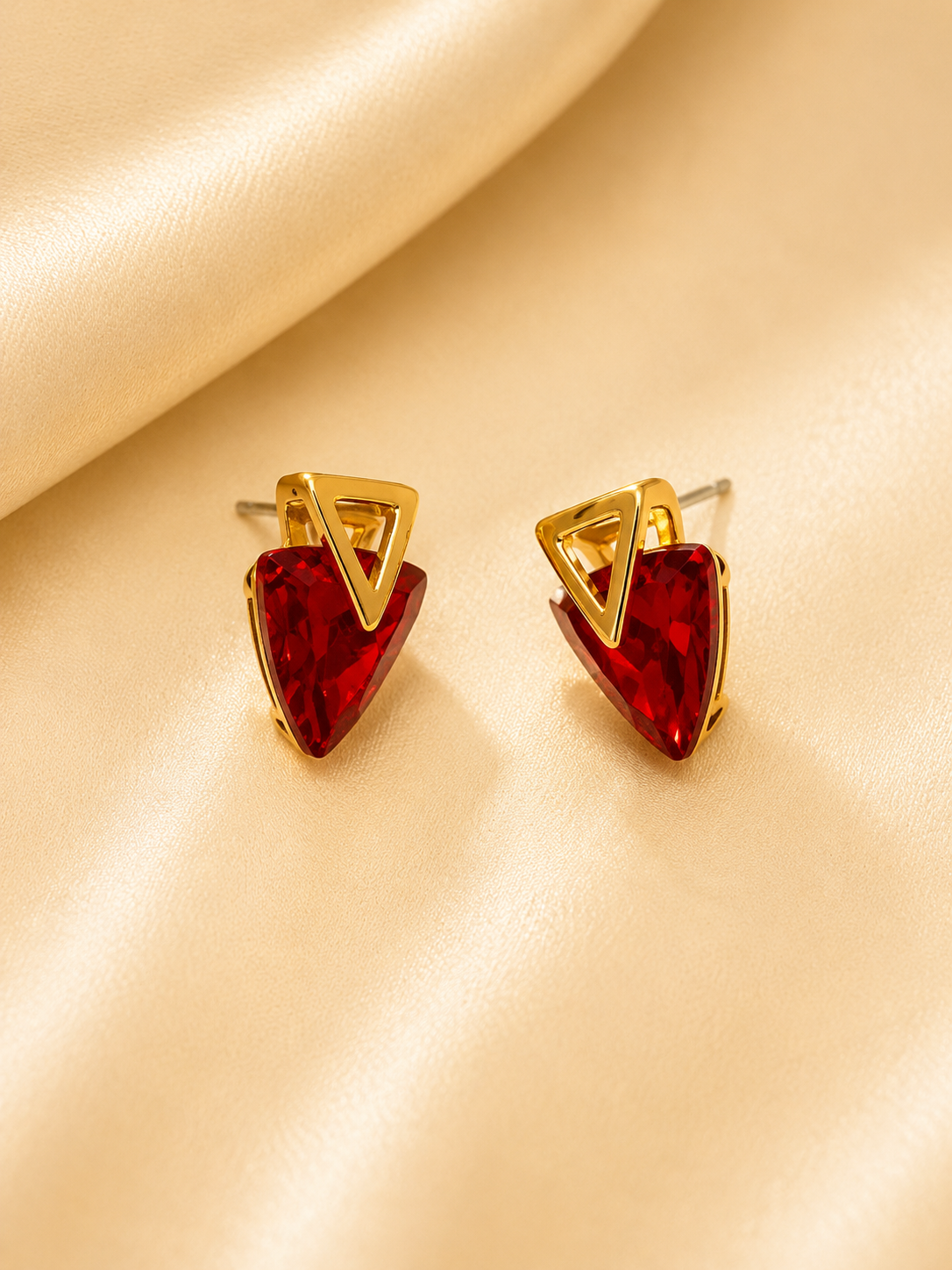 Red Triangular