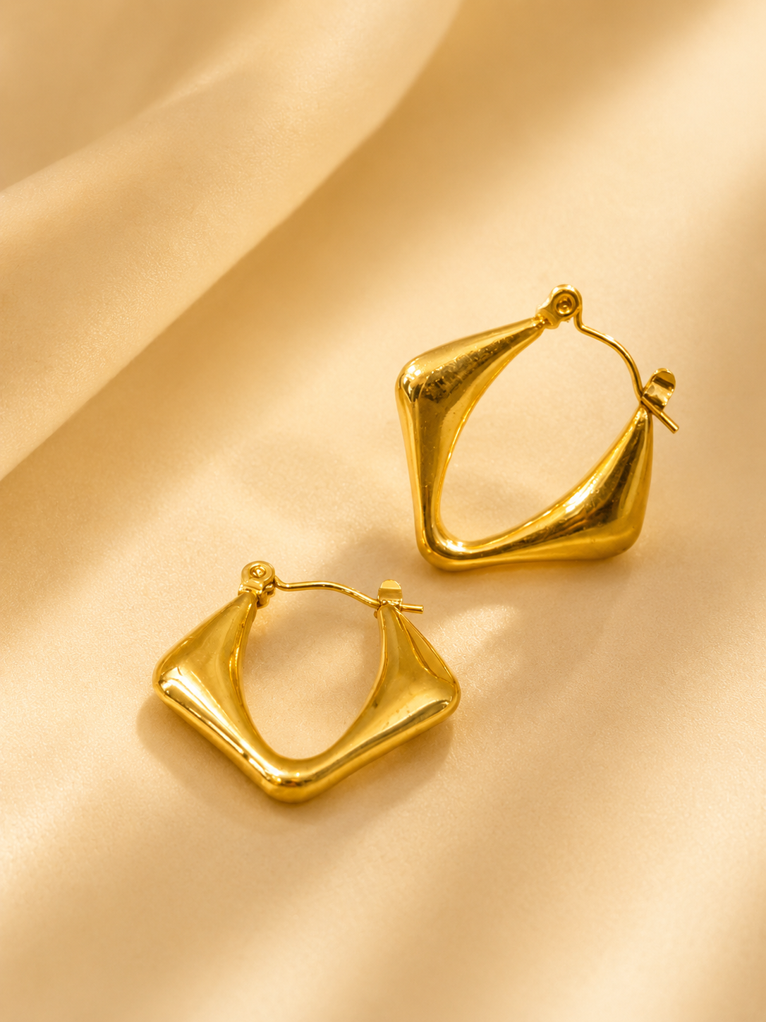 Anti Tarnish Gold hoops
