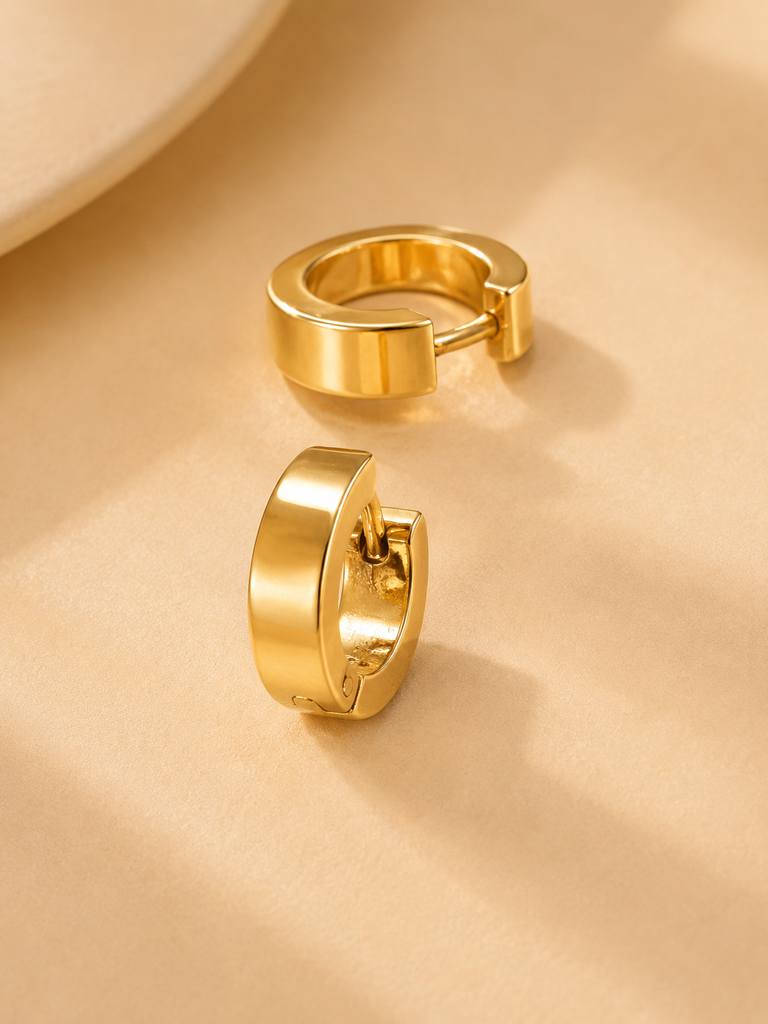 Anti Tarnish gold hoops